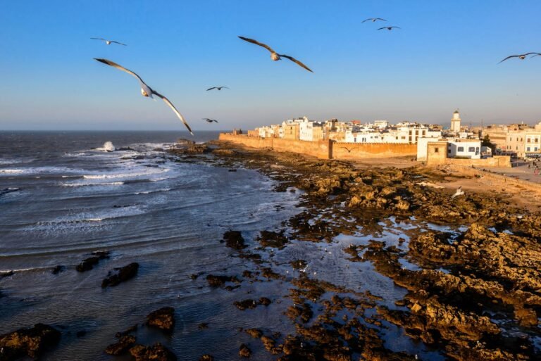 Vacanze a Essaouira in Marocco con spiaggia e barche tradizionali